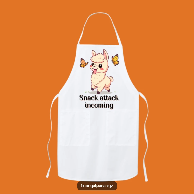 Funny Playful Alpaca Apron - Humorous Kitchen Wear for Fun Cooks