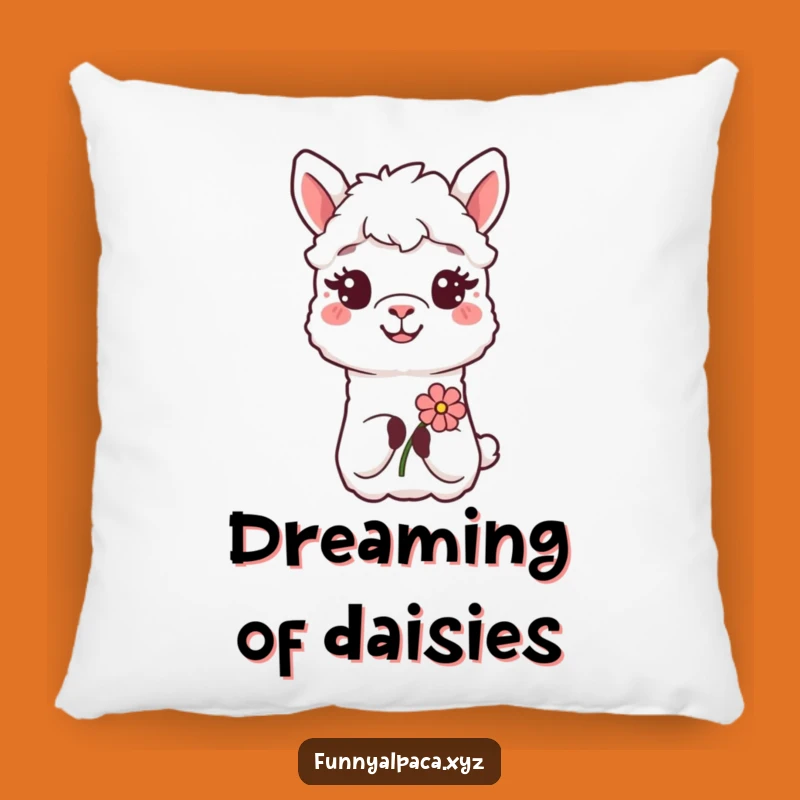 Funny Alpaca Flower Pillow - Cozy Comfort, Perfect Gift for Sweethearts!