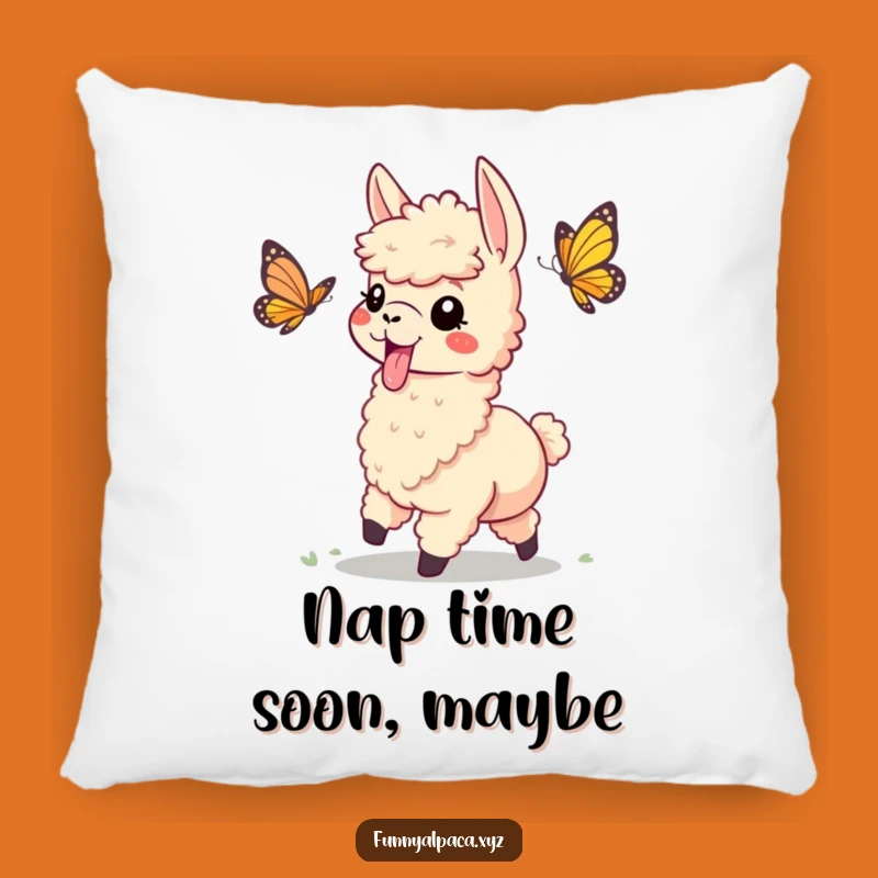 Funny Playful Alpaca Pillow - Soft Comfort with Whimsical Charm