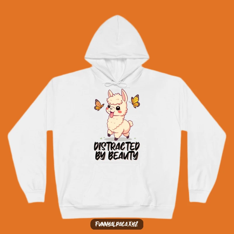 Funny Playful Alpaca Hoodie - Cozy Comfort with a Humorous Design