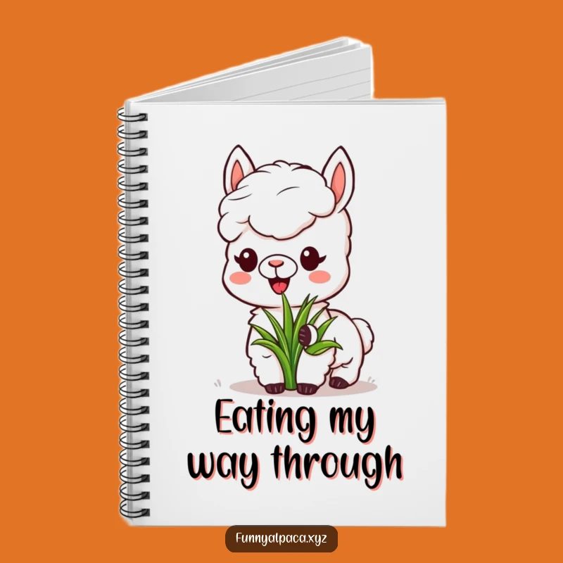 Funny Alpaca Grass Notebook - Peaceful Journaling, Perfect Gift for Writers!