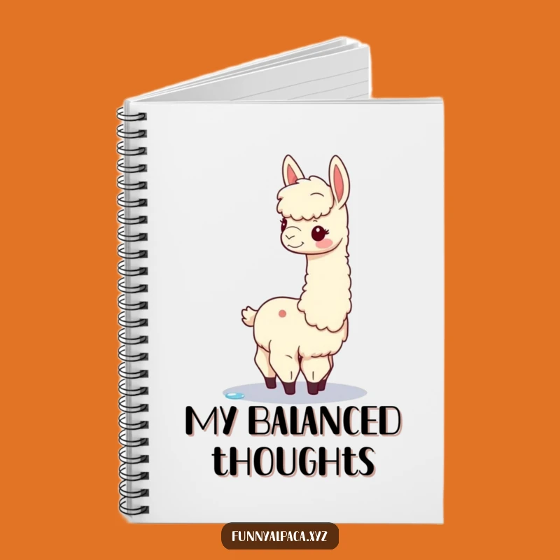 Funny Alpaca Balance Notebook: Jot Down Ideas with Elegant Charm!