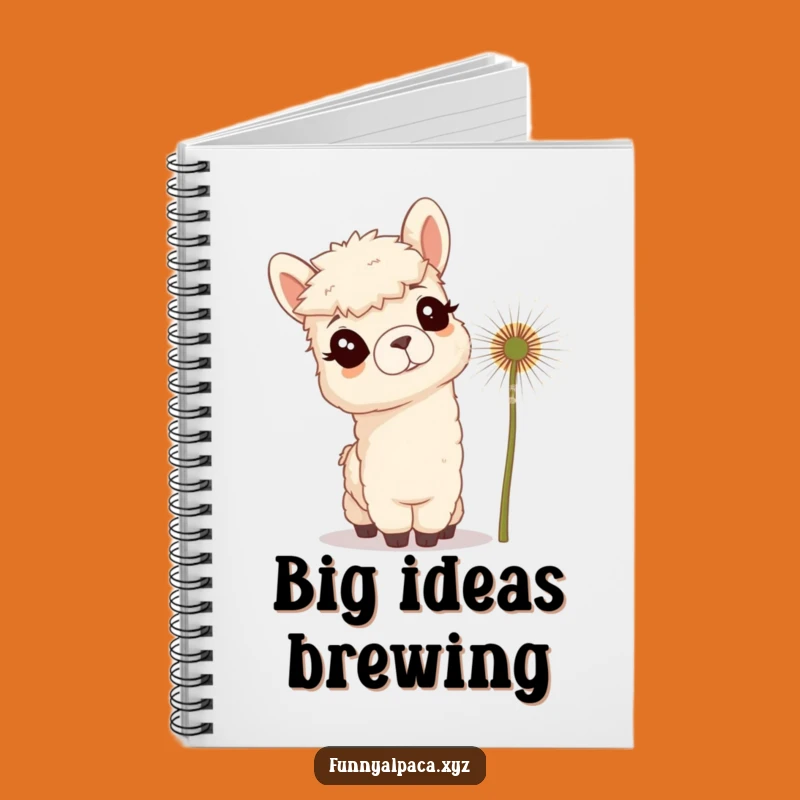 Funny Curious Alpaca Notebook - Jot Down Ideas with Hilarious Style