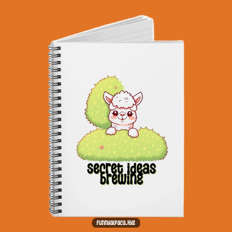 Funny Alpaca Bush Notebook - Curious Journaling, Perfect Gift for Observers!